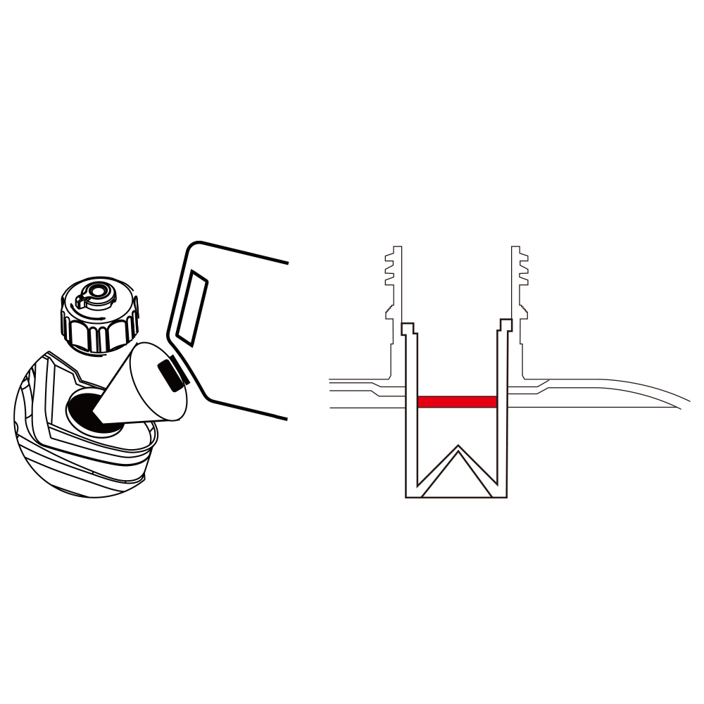 maximum gasoline fill level